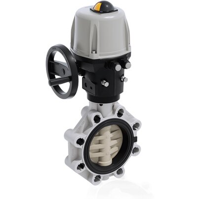 FKOM/CE 24V AC/DC DN 125-200 - ELECTRICALLY ACTUATED BUTTERFLY VALVE