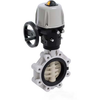 FKOM/CE 24V AC/DC LUG ISO-DIN DN 125-200 - ELECTRICALLY ACTUATED BUTTERFLY VALVE