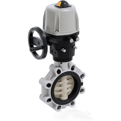 FKOM/CE 90-240V AC DN 125-200 - ELECTRICALLY ACTUATED BUTTERFLY VALVE