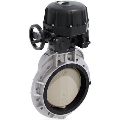 FKOM/CE 90-240V AC DN 350-400 - ELECTRICALLY ACTUATED BUTTERFLY VALVE