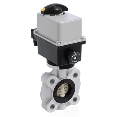 FKOM/CE 90-240V AC LUG ISO-DIN DN 65-100 - ELECTRICALLY ACTUATED BUTTERFLY VALVE