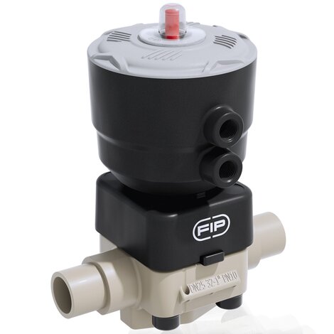 DKDM/CP NC - Pneumatically actuated 2-way diaphragm valve PN 10 DN 15:65