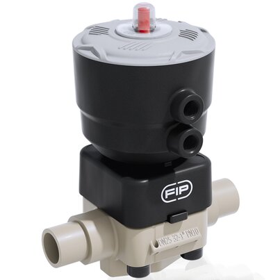 DKDM/CP DA - Pneumatically actuated 2-way diaphragm valve PN 10 DN 15:65