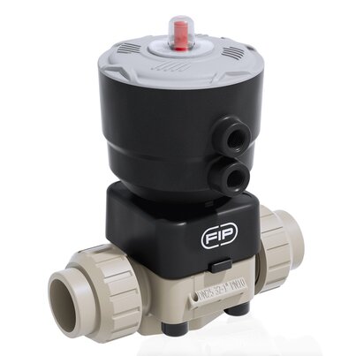 DKUIM/CP NC - Pneumatically actuated 2-way diaphragm valve PN 10 DN 15:65