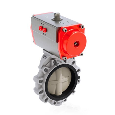 FKOM/CP DA DN 250-300 - PNEUMATICALLY ACTUATED BUTTERFLY VALVE
