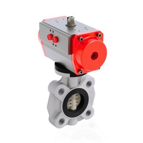 FKOM/CP DA LUG ANSI DN 65 - PNEUMATICALLY ACTUATED BUTTERFLY VALVE