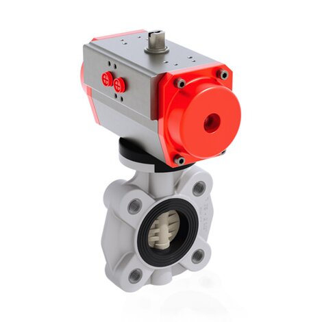 FKOM/CP NC LUG ISO-DIN DN 65 - PNEUMATICALLY ACTUATED BUTTERFLY VALVE