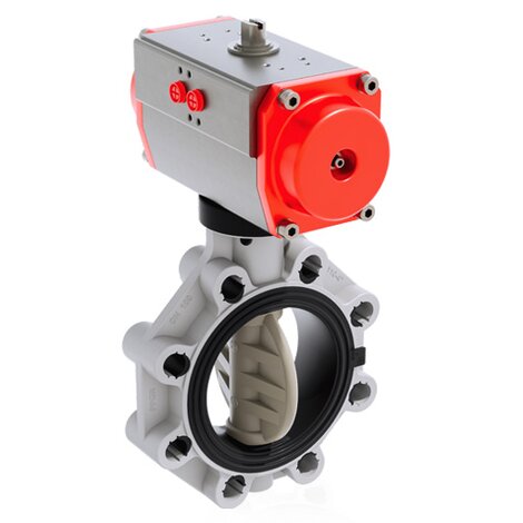 FKOM/CP NO DN 80-200 - PNEUMATICALLY ACTUATED BUTTERFLY VALVE