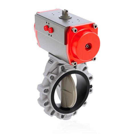 FKOM/CP NO DN 250-300 - PNEUMATICALLY ACTUATED BUTTERFLY VALVE