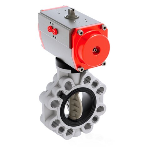 FKOM/CP NO LUG ANSI DN 80-200 - PNEUMATICALLY ACTUATED BUTTERFLY VALVE