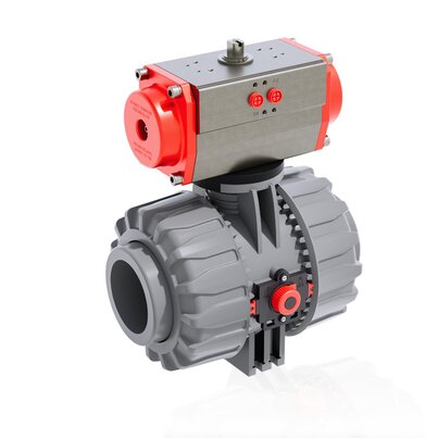 VKDAC/CP NC - PNEUMATICALLY ACTUATED DUAL BLOCK® 2-WAY BALL VALVE