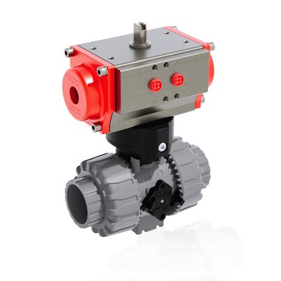 VKDIC/CP NC - PNEUMATICALLY ACTUATED DUAL BLOCK® 2-WAY BALL VALVE
