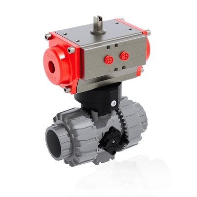 VKDIC/CP NO - PNEUMATICALLY ACTUATED DUAL BLOCK® 2-WAY BALL VALVE