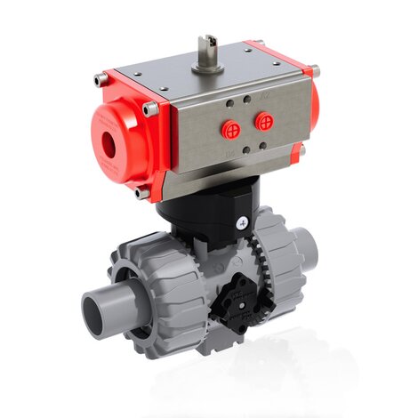 VKDDC/CP NC - PNEUMATICALLY ACTUATED DUAL BLOCK® 2-WAY BALL VALVE