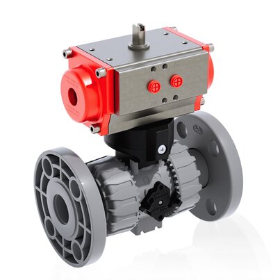 VKDOC/CP DA - PNEUMATICALLY ACTUATED DUAL BLOCK® 2-WAY BALL VALVE
