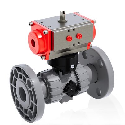 VKDOAC/CP NC - PNEUMATICALLY ACTUATED DUAL BLOCK® 2-WAY BALL VALVE