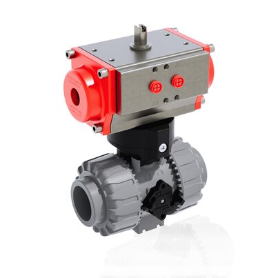 VKDAC/CP NO - PNEUMATICALLY ACTUATED DUAL BLOCK® 2-WAY BALL VALVE