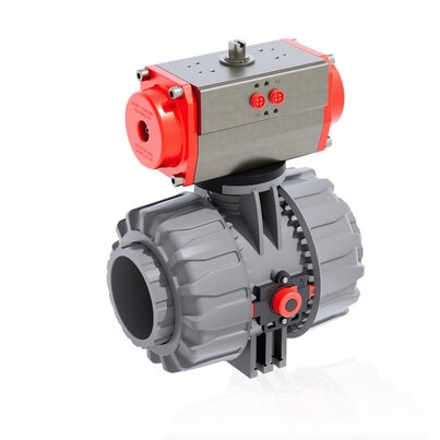 VKDIC/CP DA - PNEUMATICALLY ACTUATED DUAL BLOCK® 2-WAY BALL VALVE