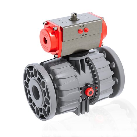 VKDOC/CP NO - PNEUMATICALLY ACTUATED DUAL BLOCK® 2-WAY BALL VALVE