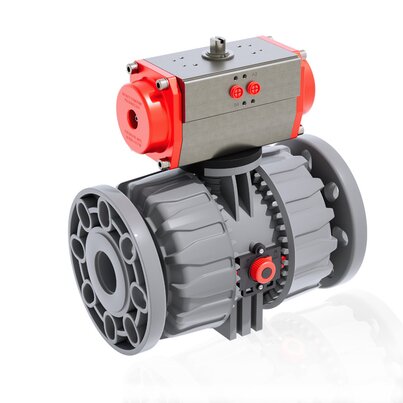 VKDOC/CP DA - PNEUMATICALLY ACTUATED DUAL BLOCK® 2-WAY BALL VALVE