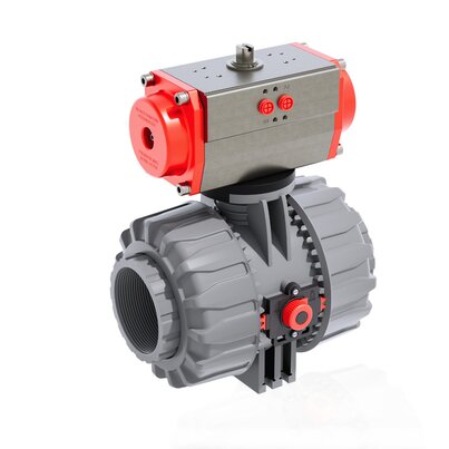 VKDNC/CP NO - PNEUMATICALLY ACTUATED DUAL BLOCK® 2-WAY BALL VALVE
