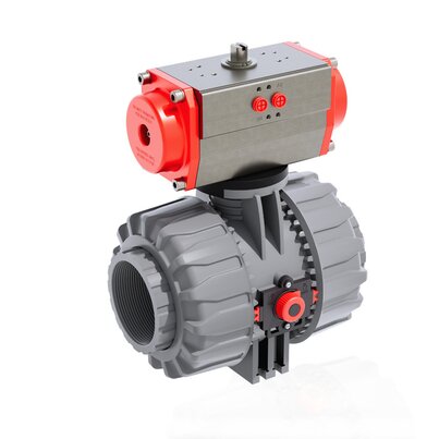 VKDNC/CP NC - PNEUMATICALLY ACTUATED DUAL BLOCK® 2-WAY BALL VALVE