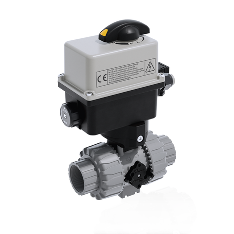 VKDNC/CE 24 V AC/DC - ELECTRICALLY ACTUATED DUAL BLOCK® 2-WAY BALL VALVE