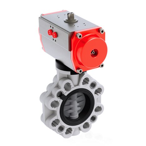 FKOC/CP DA LUG ISO-DIN DN 80-200 - PNEUMATICALLY ACTUATED BUTTERFLY VALVE