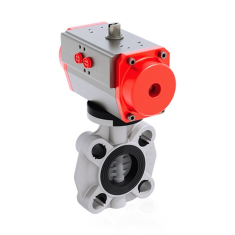 FKOC/CP NC DN 40-65 - PNEUMATICALLY ACTUATED BUTTERFLY VALVE