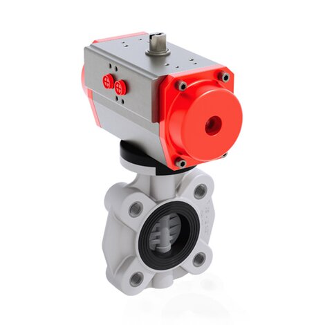 FKOC/CP NC LUG ISO-DIN DN 65 - PNEUMATICALLY ACTUATED BUTTERFLY VALVE