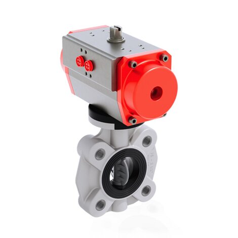 FKOC/CP NO LUG ANSI DN 65 - PNEUMATICALLY ACTUATED BUTTERFLY VALVE