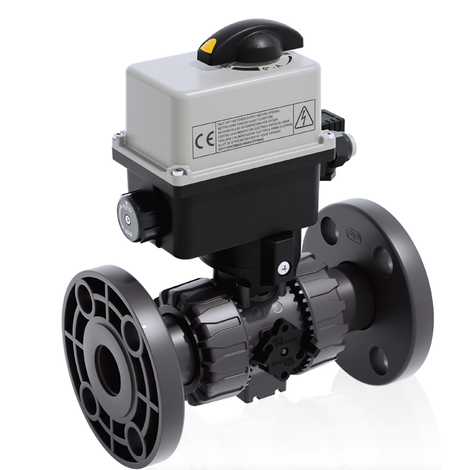 VKROAV/CE 24 V AC/DC 4-20 mA - ELECTRICALLY ACTUATED DUAL BLOCK® REGULATING BALL VALVE