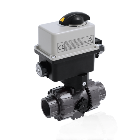 VKDNV/CE 24 V AC/DC - ELECTRICALLY ACTUATED DUAL BLOCK® 2-WAY BALL VALVE