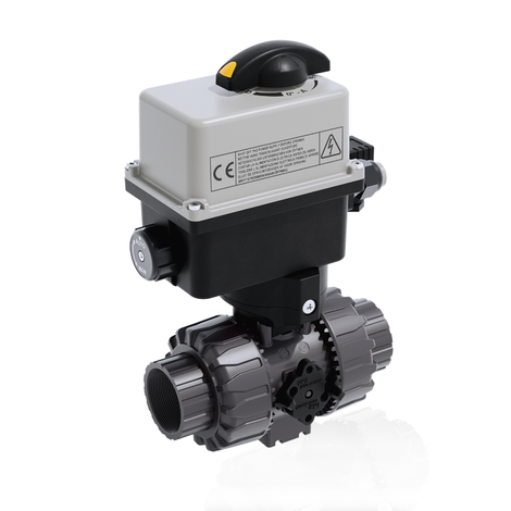 VKDFV/CE 90-240 V AC - ELECTRICALLY ACTUATED DUAL BLOCK® 2-WAY BALL VALVE