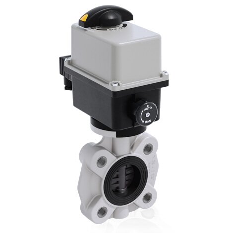 FKOV/CE 24V AC/DC LUG ISO-DIN DN 65-100 - ELECTRICALLY ACTUATED BUTTERFLY VALVE