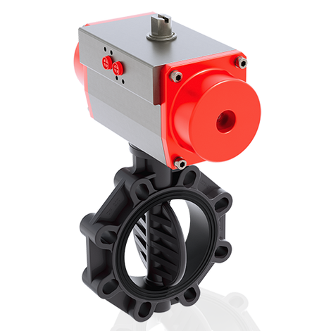 FEOV/CP NO DN 200 - PNEUMATICALLY ACTUATED BUTTERFLY VALVE