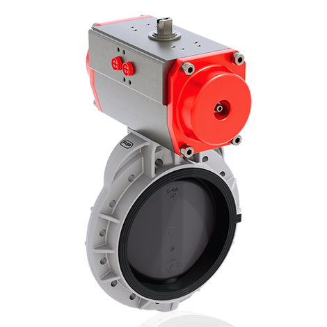FKOV/CP DA DN 350-400 - PNEUMATICALLY ACTUATED BUTTERFLY VALVE