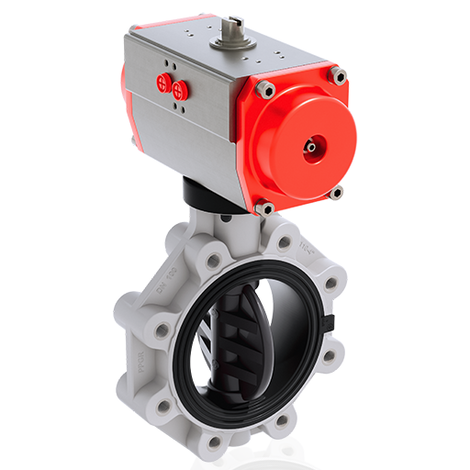 FKOV/CP NO LUG ANSI DN 80-200 - PNEUMATICALLY ACTUATED BUTTERFLY VALVE