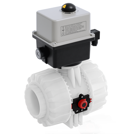 VKDIF/CE 24 V AC/DC - ELECTRICALLY ACTUATED DUAL BLOCK® 2-WAY BALL VALVE