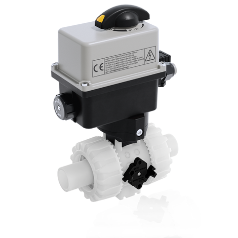 VKDDF/CE 24 V AC/DC - ELECTRICALLY ACTUATED DUAL BLOCK® 2-WAY BALL VALVE