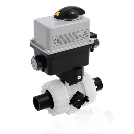 VKRBF/CE 24 V AC/DC 4-20 mA - ELECTRICALLY ACTUATED DUAL BLOCK® REGULATING BALL VALVE