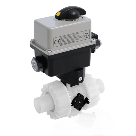 VKRDF/CE 90-240 V AC 4-20 mA - ELECTRICALLY ACTUATED DUAL BLOCK® REGULATING BALL VALVE