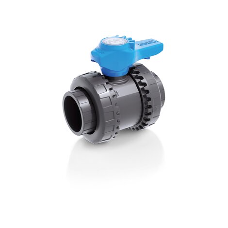 Render della valvola a sfera a 2 vie Easyfit VEELV - DN 10:50 in PVC-U