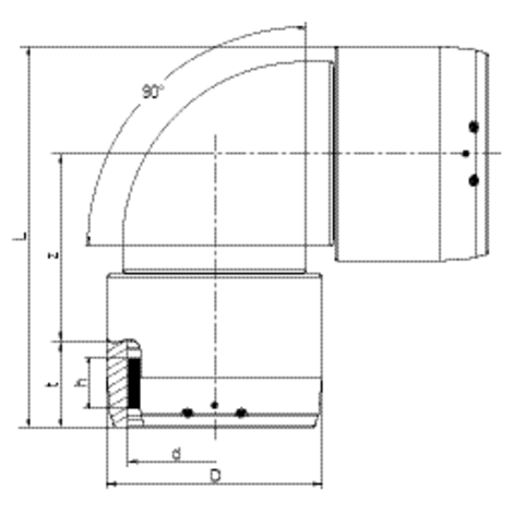 Elektrokoleno 90°