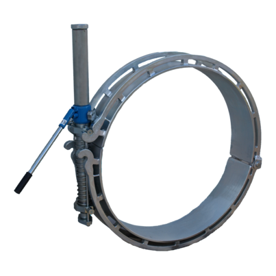 Zaokrouhlovací spony hydraulické pro potrubí d 280 až 900 mm