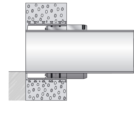 Šachtové pouzdro pro zděné šachty, L = 250 mm