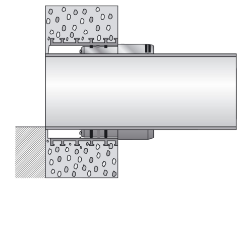 Šachtové pouzdro pro zděné šachty, L = 250 mm