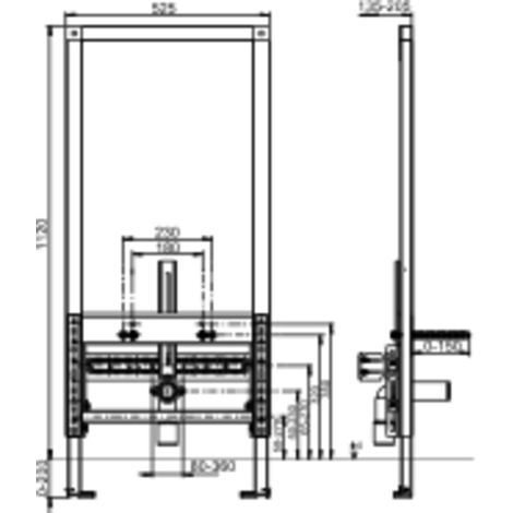 SANIT INEO bidetový modul 1120/525