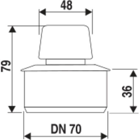 Přivzdušňovací ventil SANIT VENTIL D 75