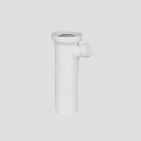 WC připojovací kus přímý D 110 s odbočkou D 40 a D 50, 400 mm